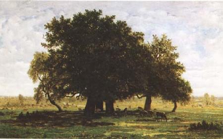 Theodore Rousseau Oak Trees near Apremont (mk09)